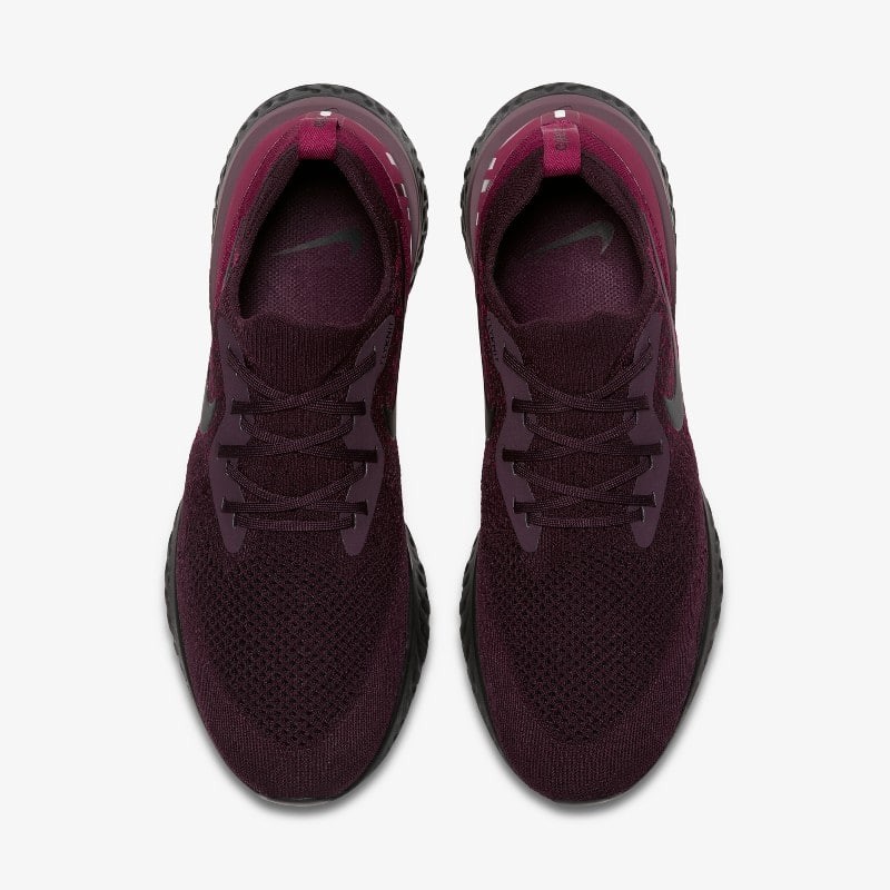 Nike epic clearance react flyknit burgundy